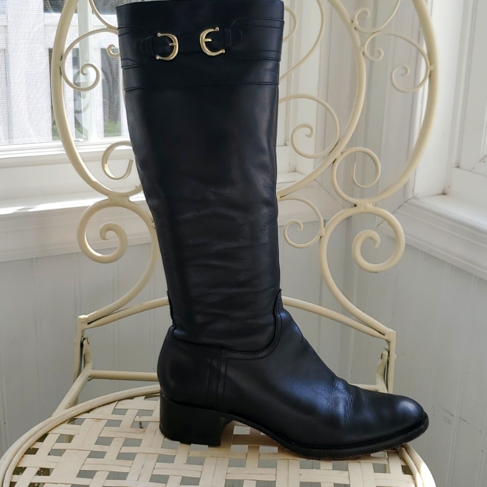 Ann Taylor black riding boots Size 8 1/2